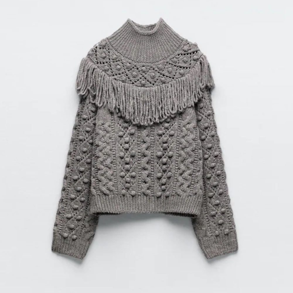 Zara Fringe Sweater
